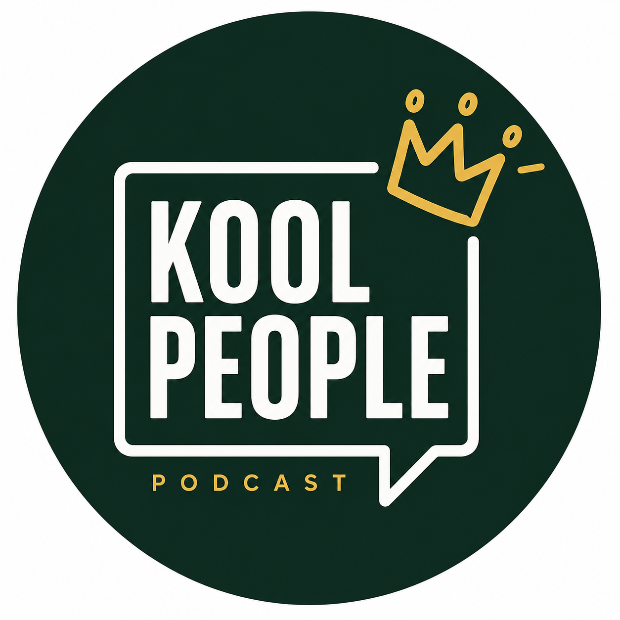 Kool People Podcast official circular logo